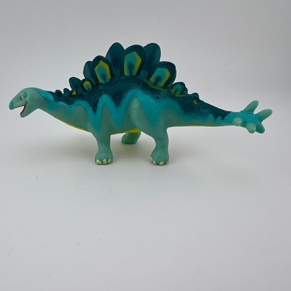 Dinosaur Train Morris‎ Stegosaurus Figure PBS Kids 2010 Toy Dino Blue Green